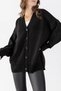 Basic Oversize Midi Length V-Neck Knit Cardigan Aw25Hi0037 - 4