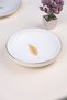 Tabak Evi Porcelain Natura Fern Gold Gilded Deep Plate 18.50cm Set of 6 - 3