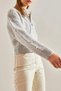 Pearl Embroidered Zippered Knitwear Cardigan Aw25Hi0038 - 5