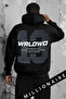 Men's Black 13 Worlwide 3-Thread Fleece Hooded Kangaroo Pocket Oversized Loose Hoodie Sweatshirt - 3