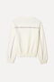 Women's Off-White Crew Neck Embroidered Sweatshirt - 2