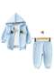 3-Piece Organic Baby Hooded Tracksuit Set - 2