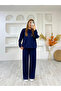 Women's Side Stripe Modal Tracksuit Set - 3