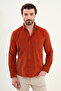 Plain Slim Fit Embroidery Detailed Velvet Men's Shirt Tile - 27109.25K