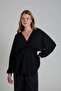 Mes203 Black Modern Maternity Blouse – Stylish and Comfortable Design | Wide Cut - 3