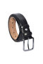 Black Children's Boy Genuine Leather Flat Model 3.5 cm Classic Belt Xd-200-Grs-St