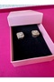 Milena Istanbul Square Heart Zircon Stone Earrings - 3