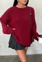 Basic Oversize Spanish Sleeve Knit Sweater Aw25Kz0050 - 2
