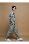 Khaki Comfortable Fit Poplin Men's Cargo Pants