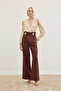 Pants with Waist Accessories - Brown