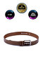 Genuine Leather Tan 4 cm Men's Sports Belt (Ultra Lux) Jeans - Linen - Fabric