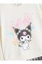 Two Mt Shop Quality Lcw Kids Ecru Oval Collar Kuromi Printed Girls' Dress - 2