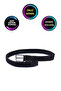 Genuine Leather Black 3.5 cm Men's Braided Belt (Ultra Lux) Jeans - Linen - Fabric
