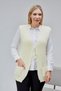Women's Middle-Aged and Older V-Neck Pocketed Glitter Knitted Wool Mother's Knitwear Vest - 7