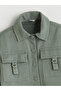 Shirt Collar Girls' Jacket - 3