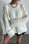 Basic Oversize Spanish Sleeve Knit Sweater Aw25Kz0050 - 5