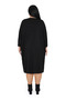 Women's Plus Size Black Stone Casual Long Sleeve Tunic Dress - 3