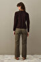 Double Button Crop Cardigan Plum - 7