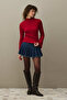 Pleated Sweater Red - 3