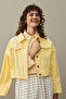Oversize Short Denim Jacket Yellow - 2