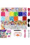 Bracelet Making Kit for Girls Ages 6–12 – DIY Jewelry Craft Set with Pony, Letter, Smile