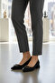 Black Women's Light Short Heeled Shoes 451133 Z - 3