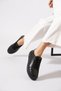 Selpas Tied Flat Women's Sports Shoes Black Skin - 2