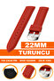 22mm Watch Compatible Soft Silicone Watch Band Strap A18-22Mm