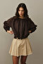 Zippered Bomber Jacket Bitter Brown - 4