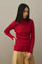 Ribbed Basic Sweater Red - 3