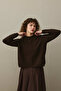 Drawstring Viscose Sweater Brown - 3