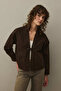 Denim Kimono Jacket Brown - 4