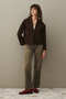 Denim Kimono Jacket Brown - 2