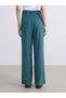 Lcw Modest Green Standard Fit Wide Leg Women's Trousers - 8