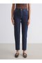 Soulife navy blue slim mom women's jean pants - 2