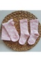 Mother and Twin Baby Pink Color Knee Socks Combination Concept Photo Shoot - 2