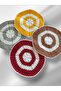 4 Pieces Hand Knitted Round Washcloth Dowry Daily Washcloth Set - 5