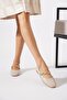 Mira Chain Toe Women's Ballet Flats Beige Wrinkled - 3