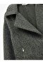 Long Sleeve Pocket Zipper Detailed Short Boucle Coat - 3