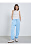 Blue Relaxed Fit Cuffed Joggers