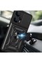 Poco F5 Case Magnetic Stand Camera Protection Shrp Sliding Vega Cover - Black - 4