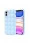 iPhone 11 Case Glossy Flexible Silicone Shrp Dom Dom Cover - Blue
