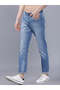 Men Mid Rise Slim Fit Blue Jeans - 3