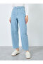 Solid Mid Rise Wide Leg Jeans - 2