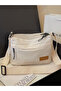 Crossbody Bag with Zip Closure and Adjustable Strap - 2
