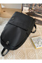 Solid Zip Closure Backpack - 6
