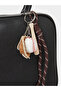 Dual Handle Shoulder Bag with Drop Charm - 6