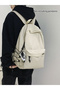 Solid Zip Closure Backpack - 6
