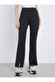 Black Plain Flared Leggings - 2
