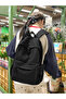 Solid Zip Closure Backpack - 4